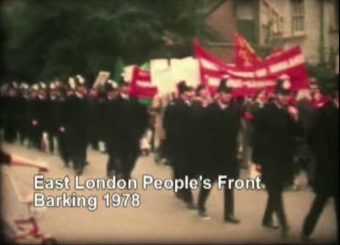 Screenshot from a film about CPE(ML) member Cornelius Cardew,
