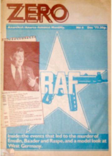 Cover of Zero Magazine (December 1977)