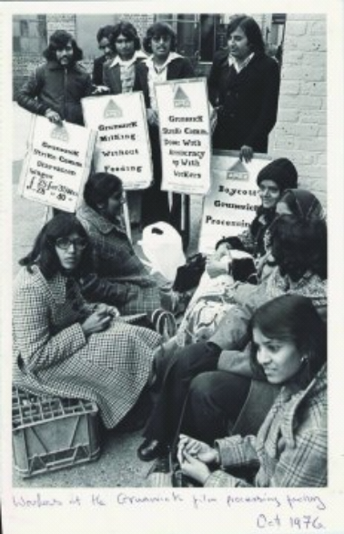 Strikers at the Grunwick Picket line , 1976.