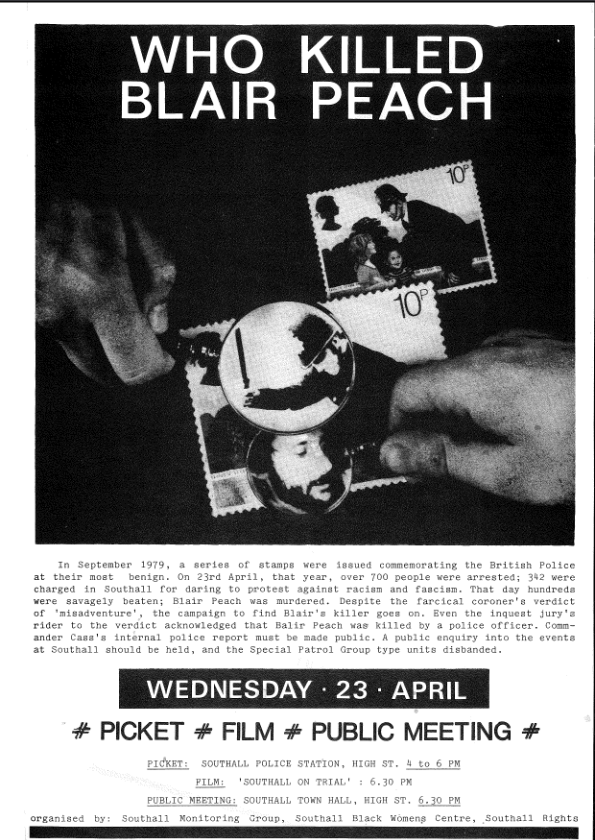 Who Killed Blair Peach? leaflet (1979)