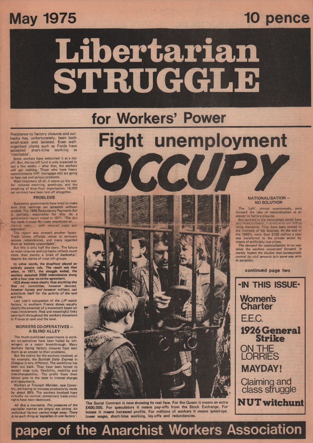 AWA's newspaper 'Libertarian Struggle' (1975)